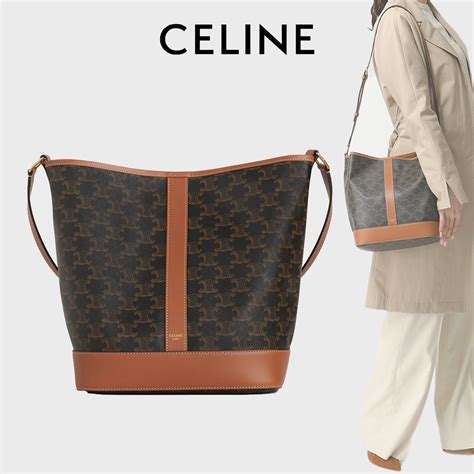 celine triomphe bucket bag medium